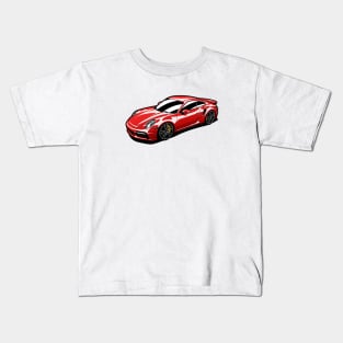 Red 911 Turbo S Kids T-Shirt